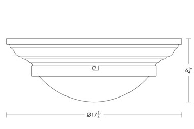 17 inch Semi-Dome